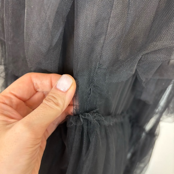 BCBGMAXAZRIA Corset Tulle Gown in Black Size 2 - Picture 6 of 12